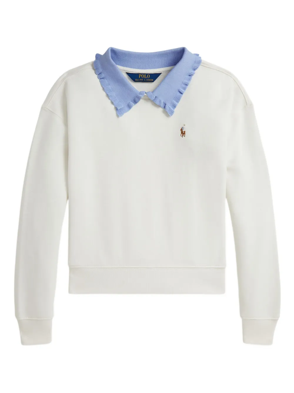 

Толстовка с оборками POLO RALPH LAUREN KIDS, белый