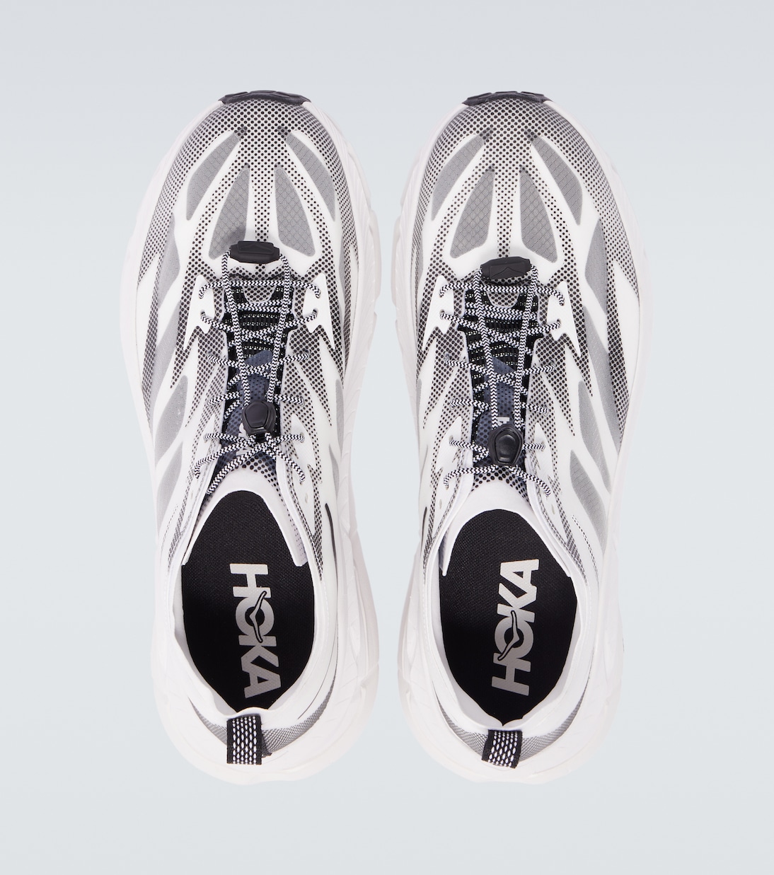 Кроссовки для трейлраннинга Mafate Speed 4 Lite Hoka One One, White / Black — фото 4