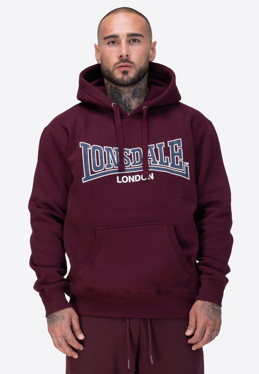 

Худи Lonsdale Hoodie, Oxblood/Dark Navy/Ecru/Red