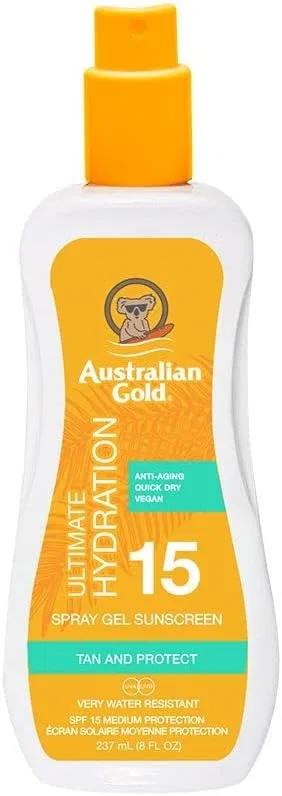 Солнцезащитный спрей-гель Ultimate Hydration SPF 15 от Australian Gold, 237 мл Australian Gold