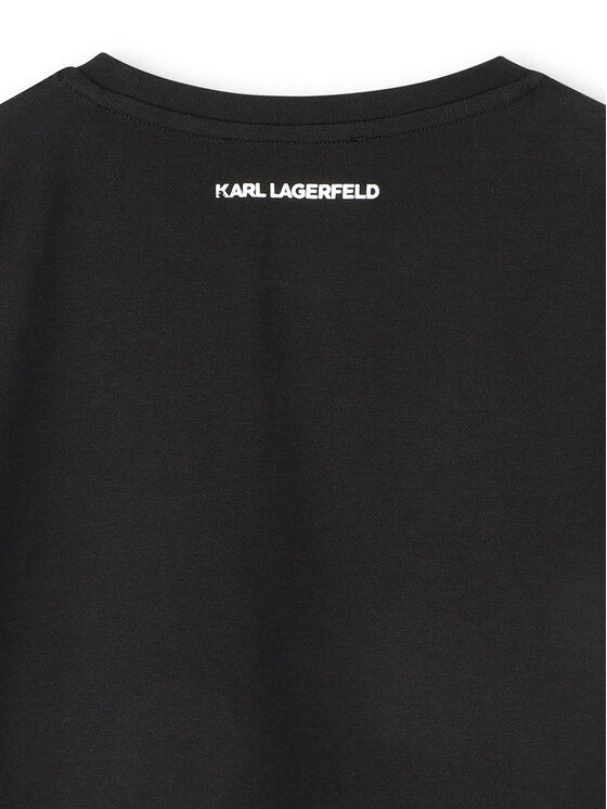 Футболка обычного кроя Z30489 S Karl Lagerfeld Kids, черный — фото 4