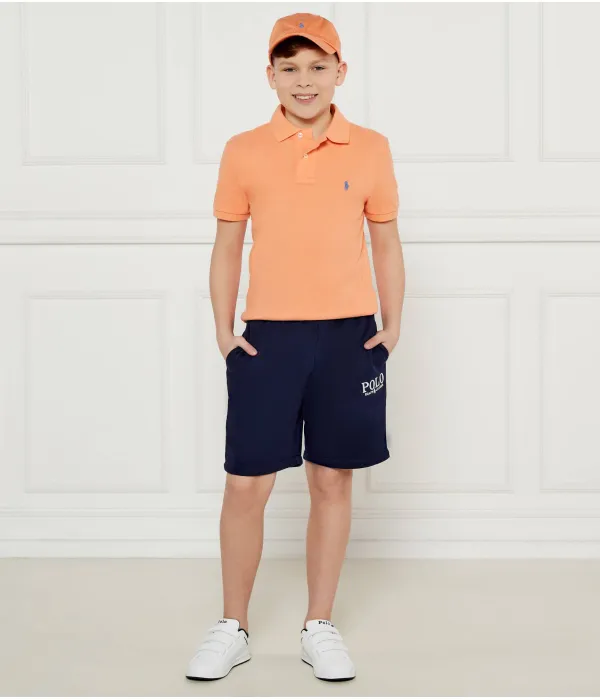 Футболка поло Slim fit Polo Ralph Lauren, оранжевый — фото 2
