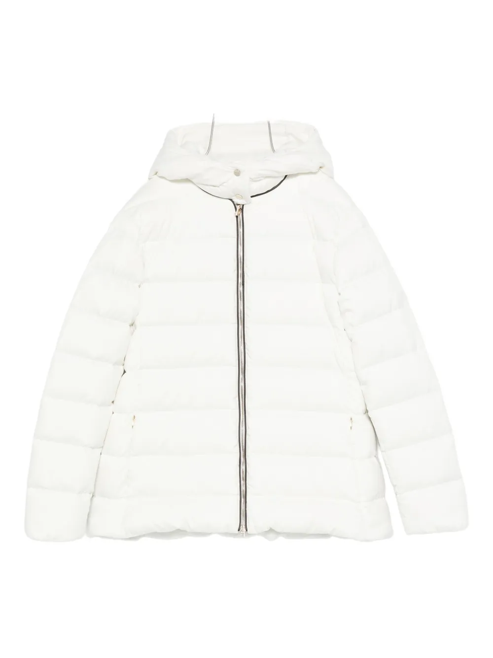 

Стеганая куртка с капюшоном Herno, белый