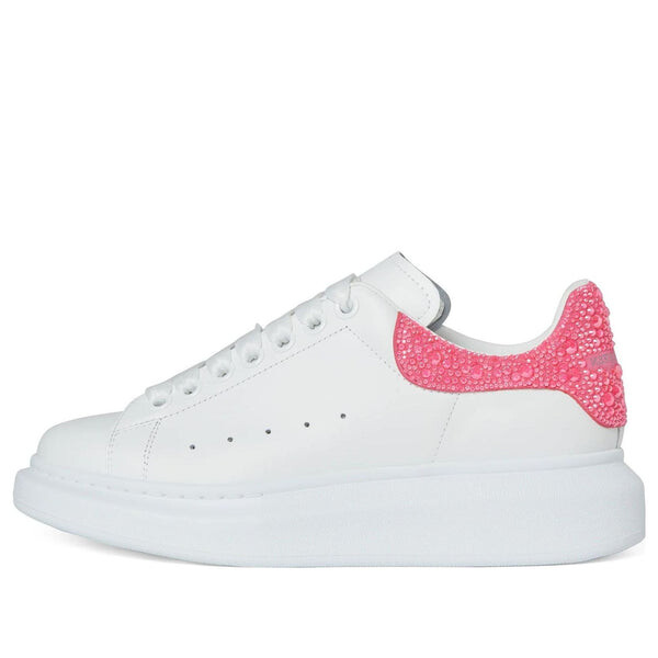 Кроссовки oversized sneaker 'white pink glitter' Alexander Mcqueen, белый