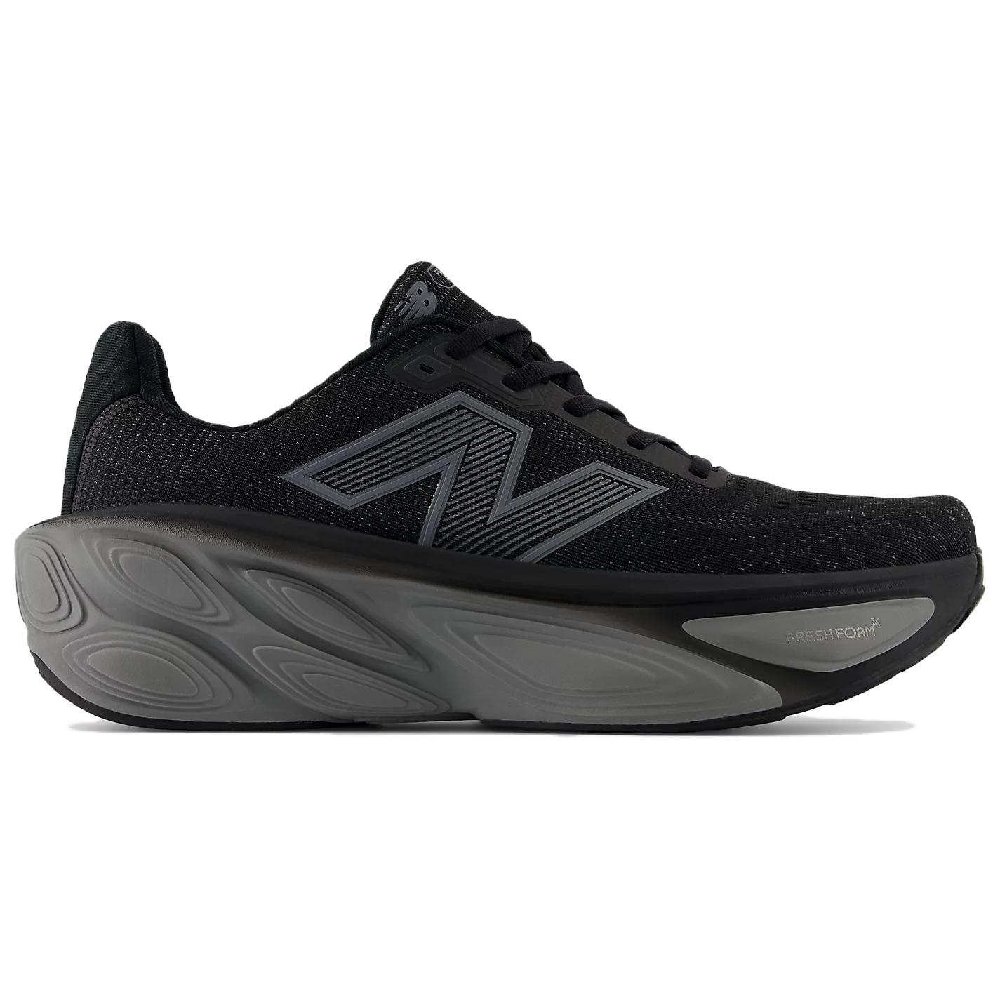 Fresh Foam X More V5 Black Linen Silver Metallic New Balance, черный и лен — фото 2