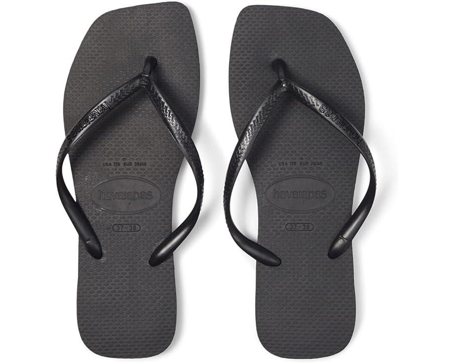 Сандалии Havaianas Slim Square Flip Flop, черный