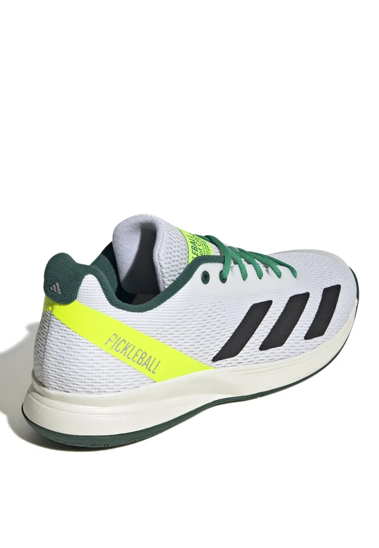 Мужские кроссовки для пиклбола, Pickleball Shoes Adidas, белый/черный/зеленый — фото 3