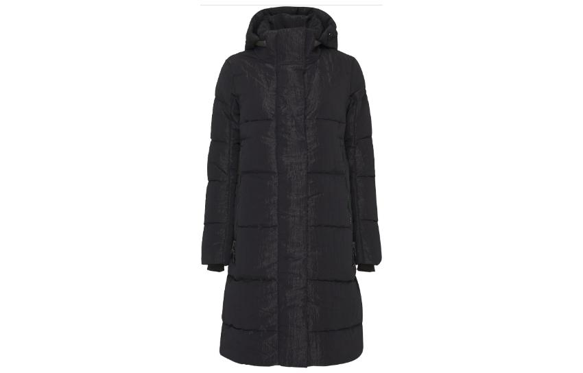 

Canada Goose Блестящий парка с эффектом крепа, Black