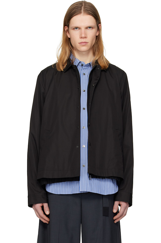 

Куртка из поплина Sacai, черный