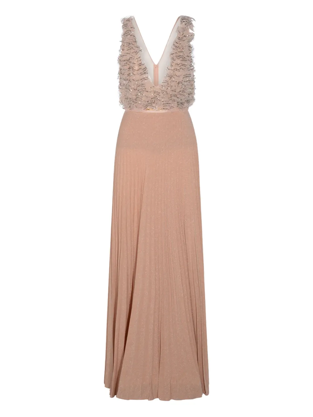 

Платье из тюля Elisabetta Franchi, нейтральный