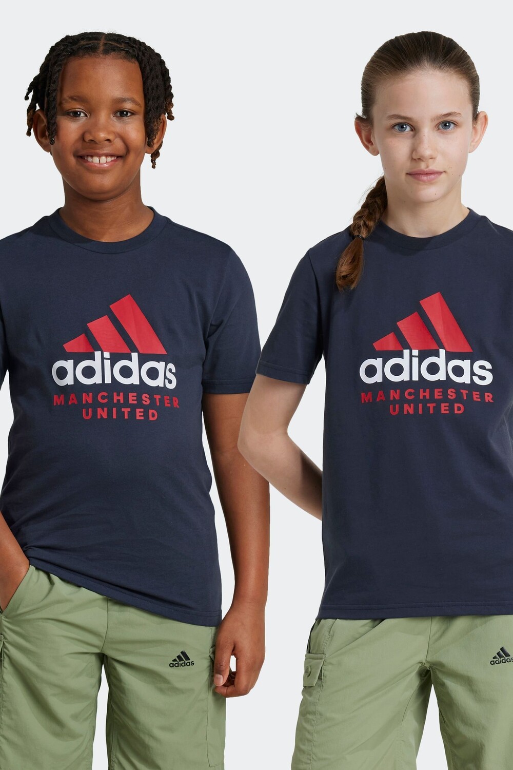 

Детская футболка «Манчестер Юнайтед» Adidas, серый