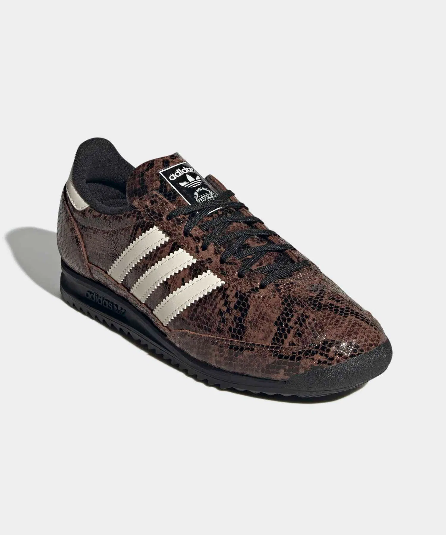 Унисекс кроссовки adidas SL 72 OG из кожи с логотипом зелёные — фото 4