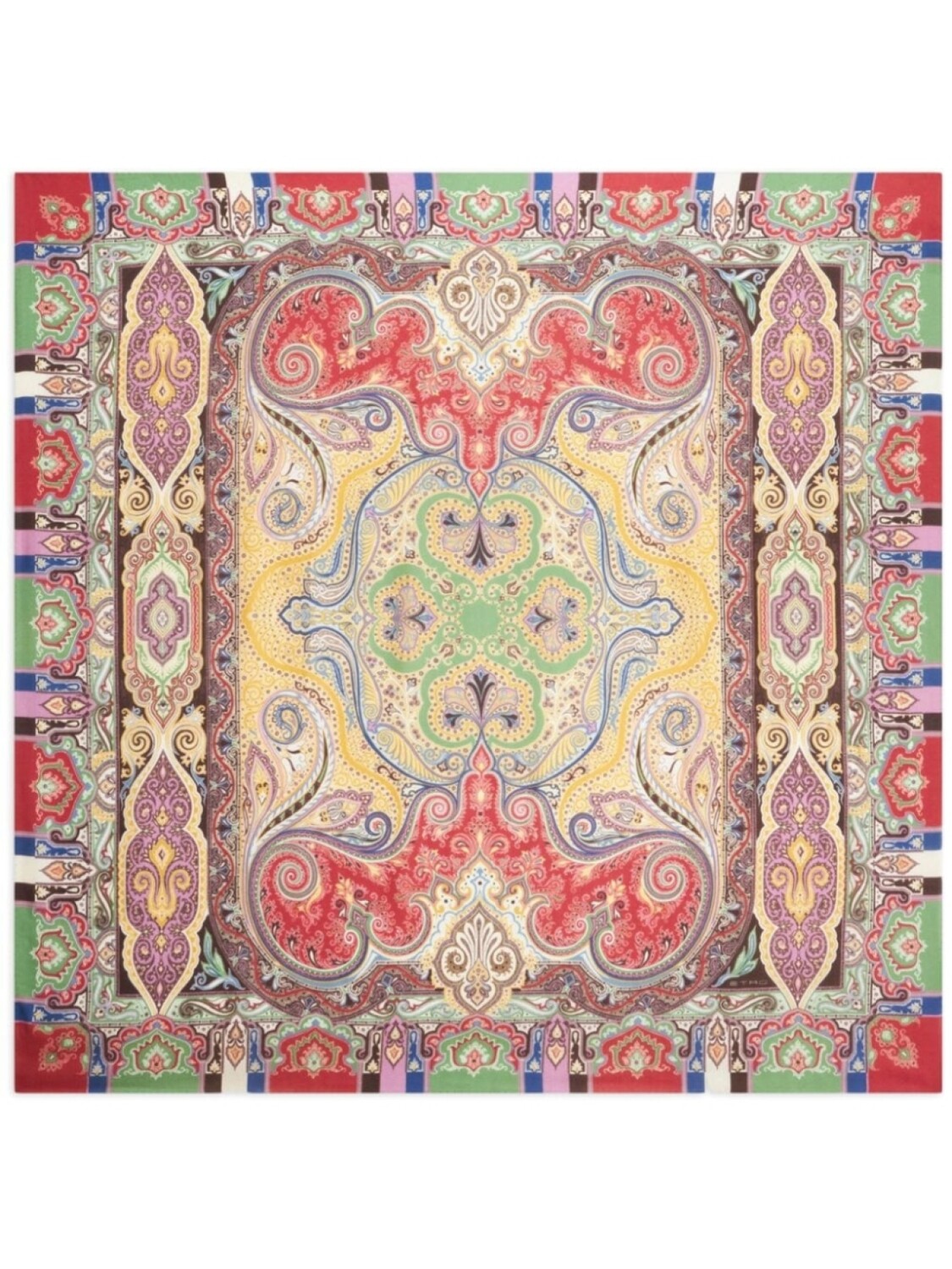 

ETRO платок из смесового кашемира с принтом пейсли, коричневый