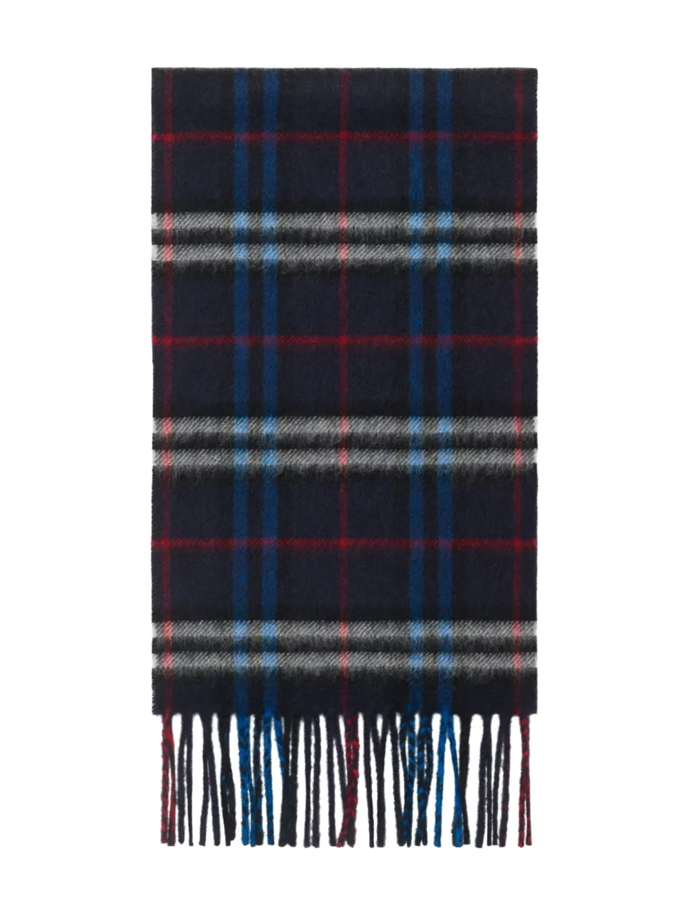 

Клетчатый кашемировый шарф BURBERRY KIDS, синий