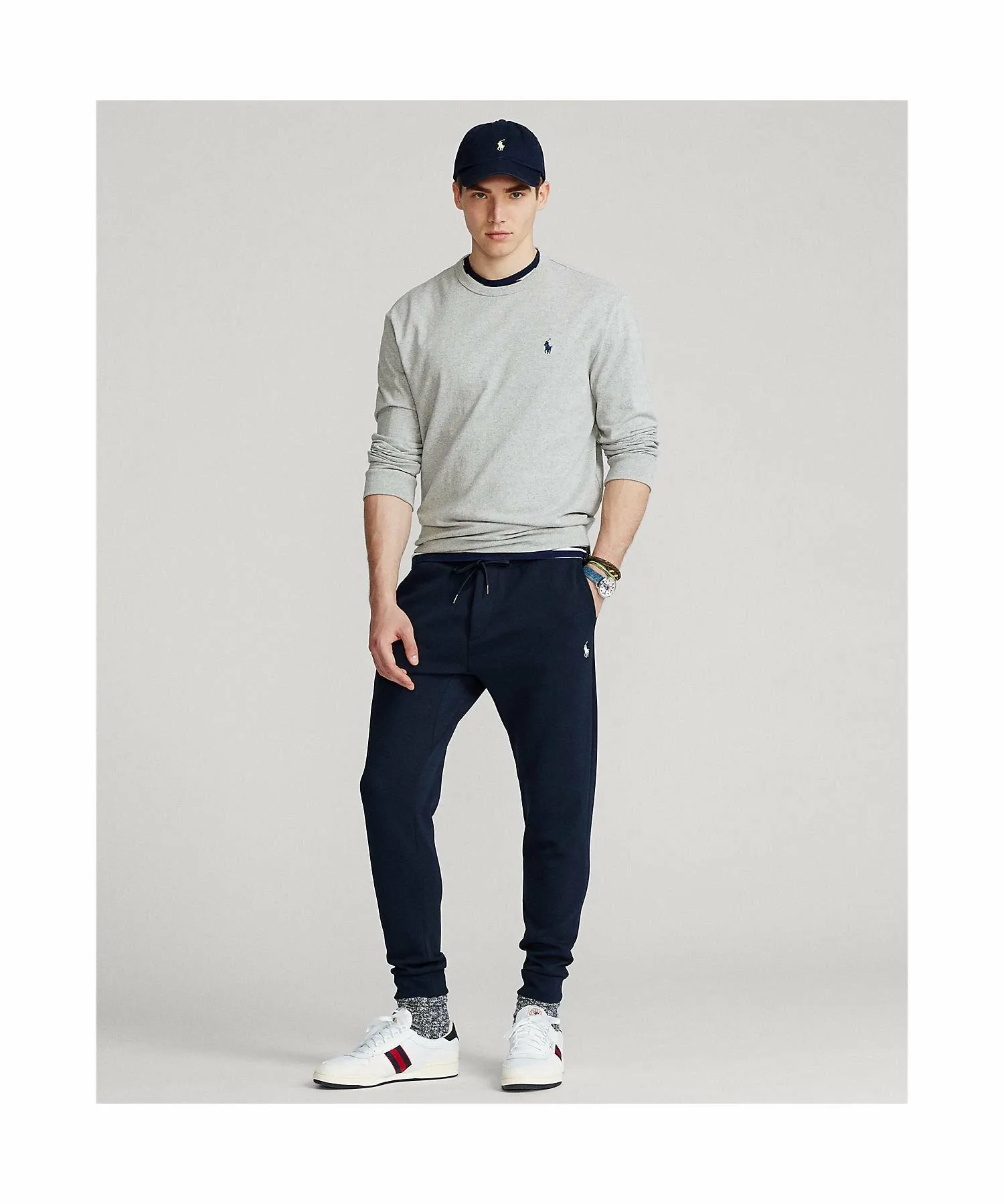 Классическая трикотажная футболка с длинными рукавами Polo Ralph Lauren, 020 Gray — фото 3