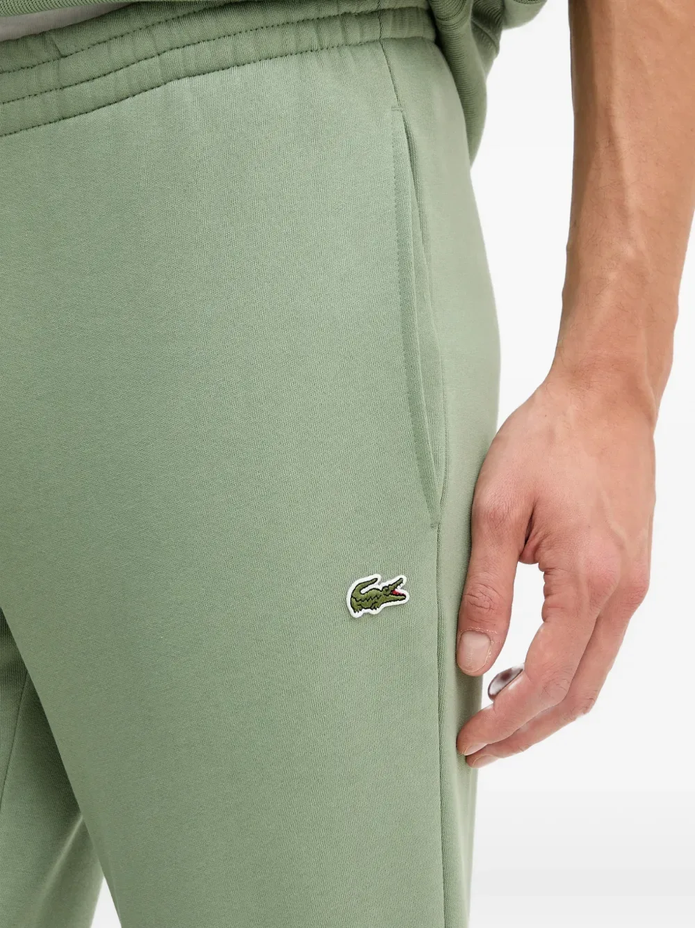Спортивные брюки узкого кроя Lacoste, зеленый — фото 4