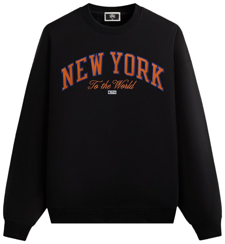 

Свитшот Kith For The New York Knicks Vintage Nelson Crewneck, черный
