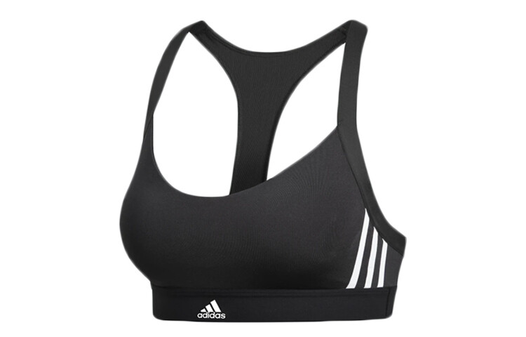 

Топ женский Adidas спортивный с полосками, черный