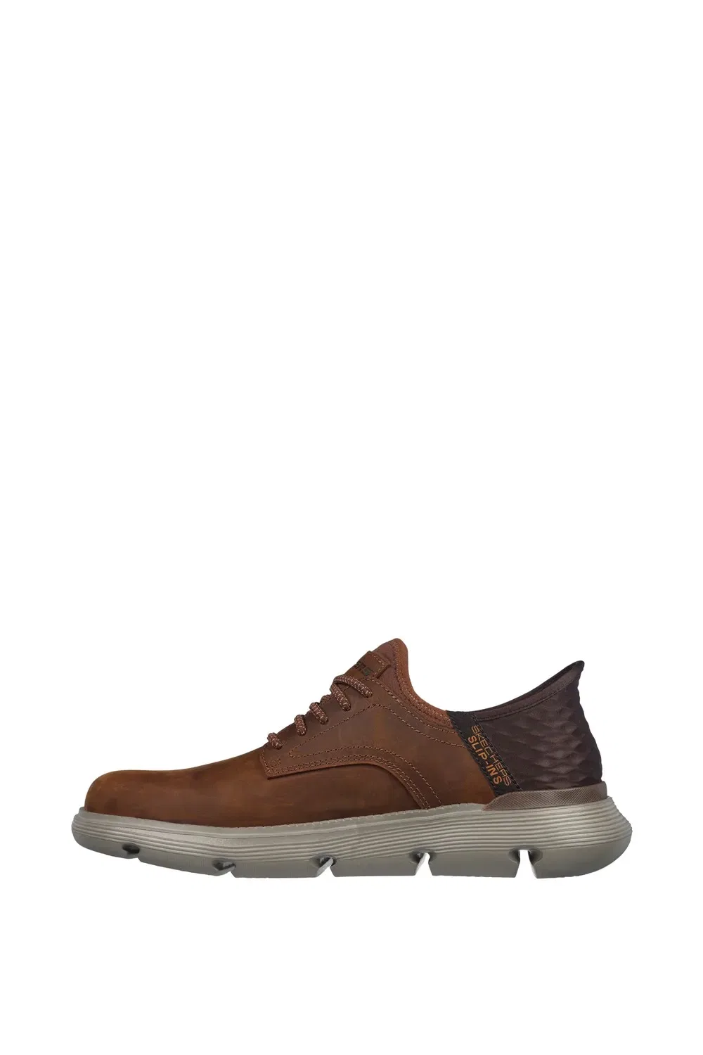 Туфли повседневные с технологией Hands Free Slip-ins Skechers, коричневый — фото 4