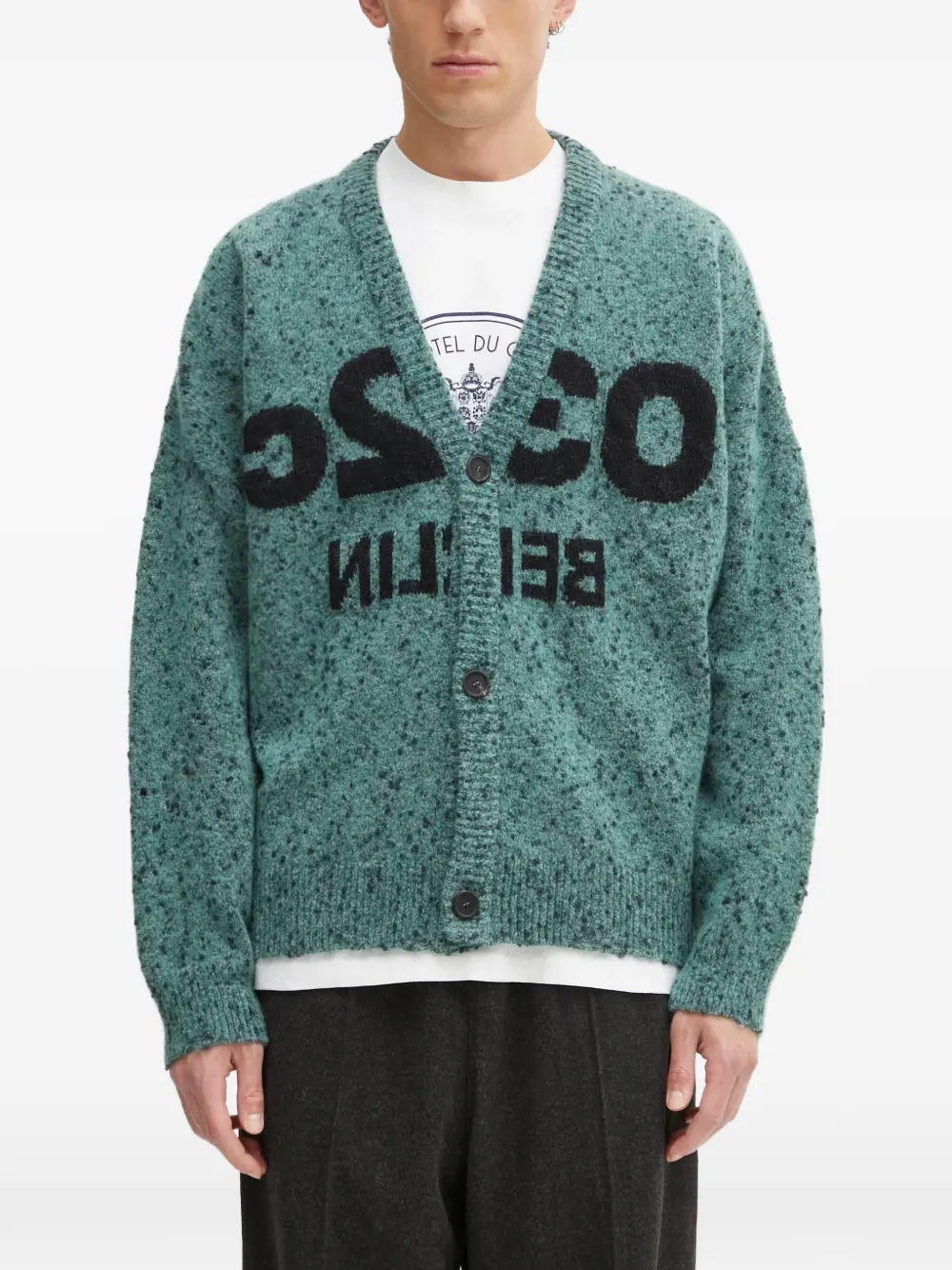 

Кардиган на пуговицах 032C, зеленый