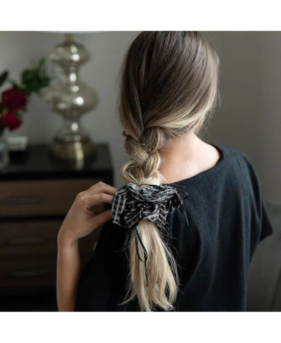 Headbands of Hope Набор из 3 больших резинок для волос с клетчатыми бантиками — фото 2