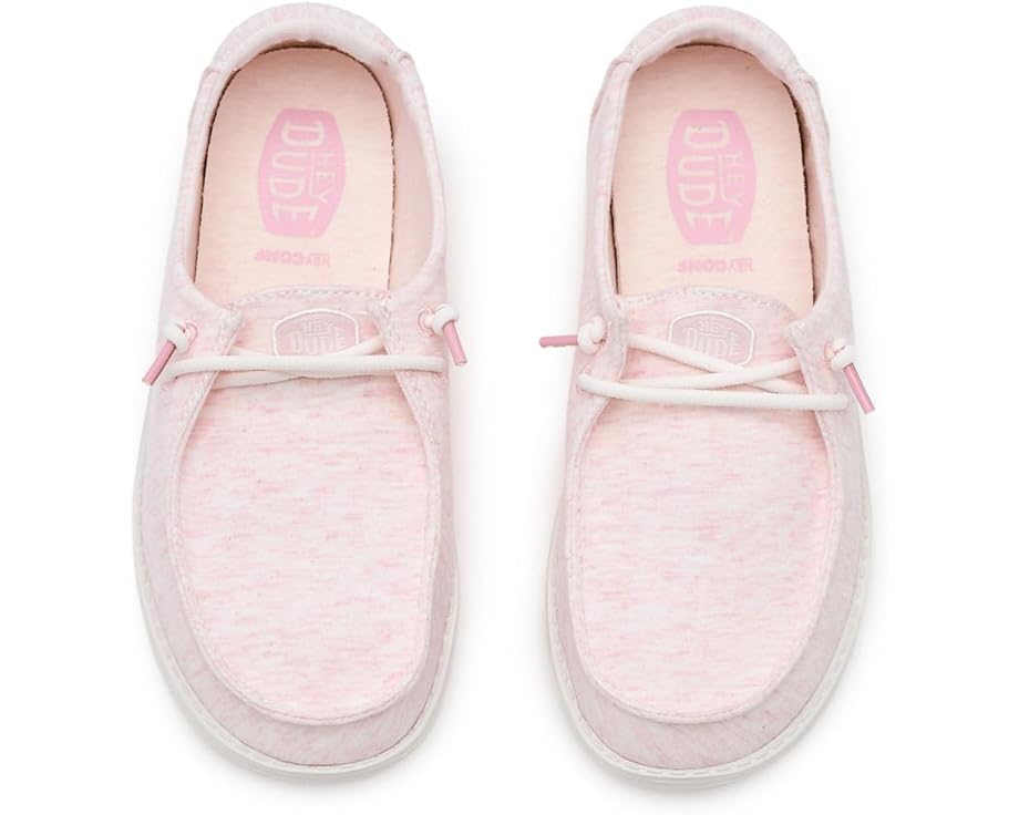 Детские лоферы Wendy Y Stretch Jersey Lilac Hey Dude Kids, Light Pink — фото 2