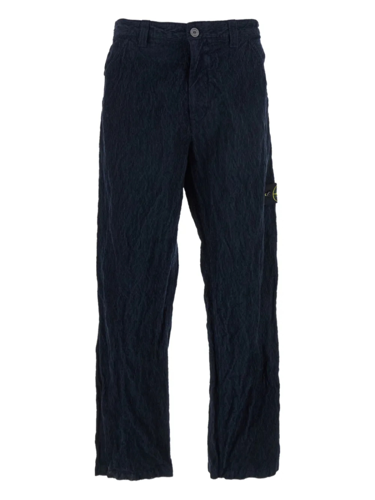 

Вельветовые брюки Stone Island с накладными карманами, синий