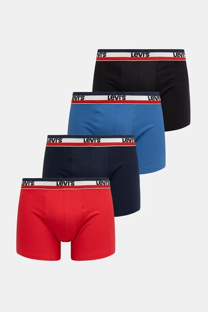 Боксеры мужские хлопковые 6 шт Levi's, синий