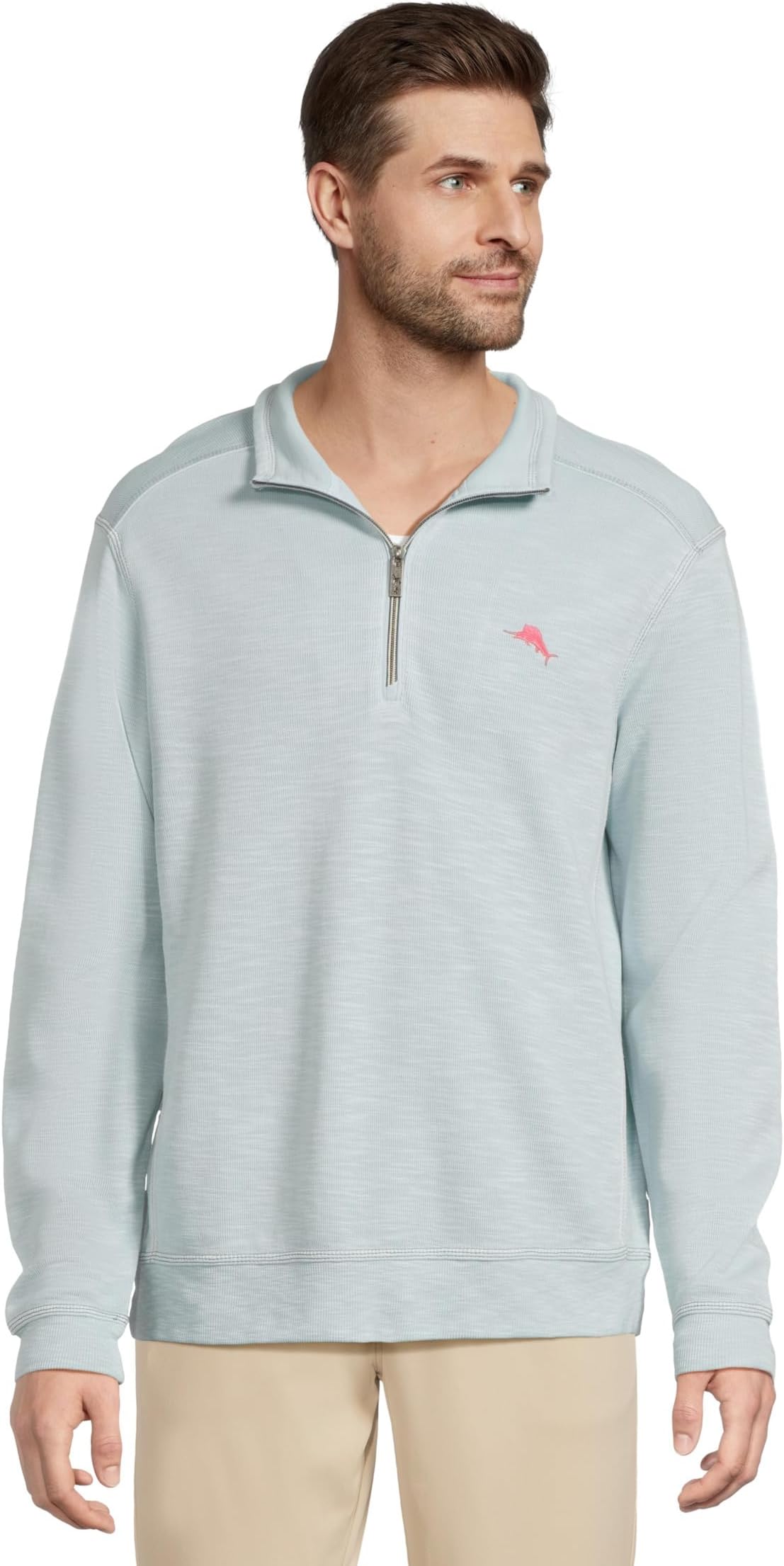 

Толстовка Tommy Bahama Tobago Bay Half Zip, цвет Sterling Blue