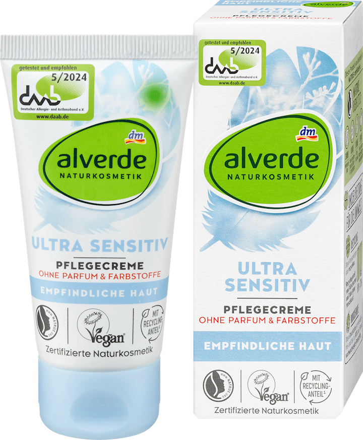 

Дневной крем alverde NATURKOSMETIK Pflegecreme Ultra Sensitive, 50 ml