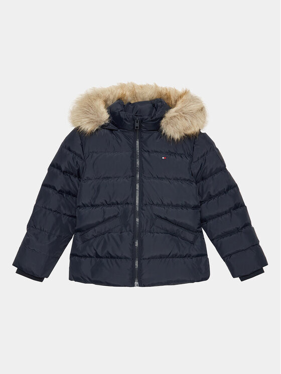

Пуховик стандартного кроя Tommy Hilfiger, синий