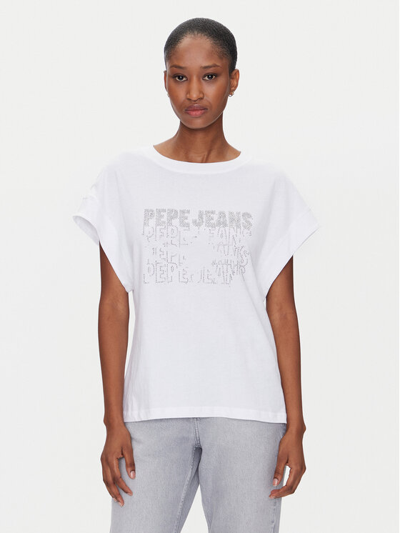 

Футболка обычного кроя Lira PL505996 Pepe Jeans, белый