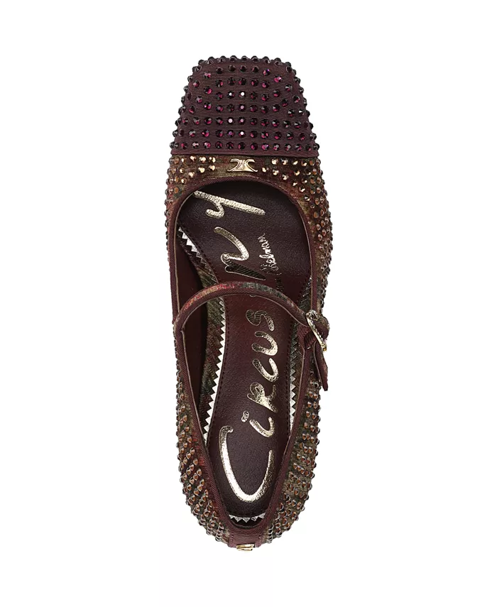 Женские туфли Mary-Jane Elora Glitz на лезвийном каблуке Circus Ny By Sam Edelman, коричневый — фото 4