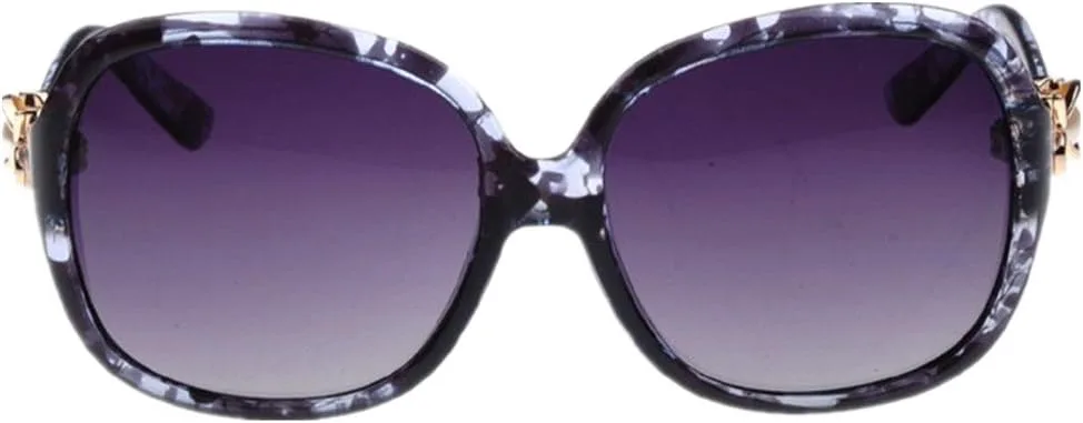 

Женские солнцезащитные очки с градиентной поляризацией, поляризационные солнцезащитные очки, солнцезащитные очки с перламутровой вставкой, цвет синий HUASHI