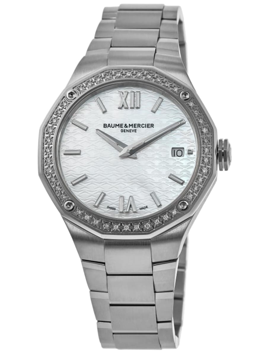 

Baume & Mercier Riviera Diamond перламутровый циферблат стальные женские часы 10662, цвет mother of pearl