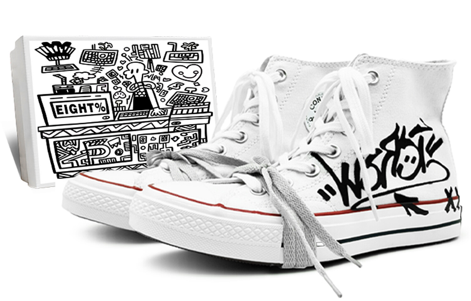 

Кеды Converse 1970s Canvas Shoes Unisex High-Top Black White