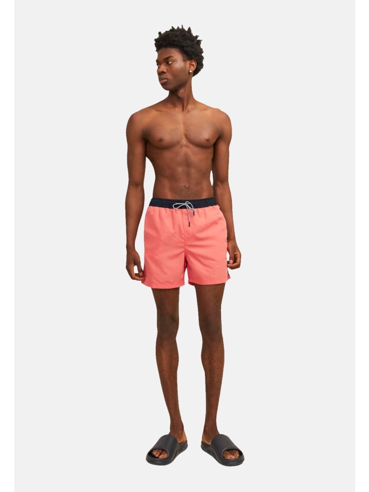 

Плавки-шорты Fiji Black Tape розового цвета Jack & Jones