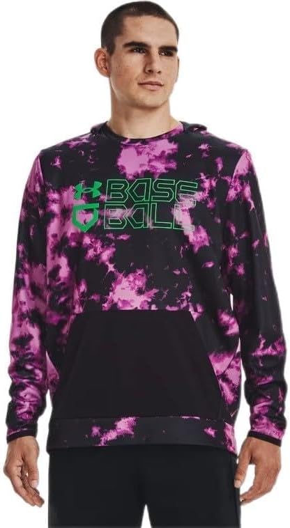 

Толстовка Under Armour мужская с принтом бейсбол, Strobe-Extreme Green