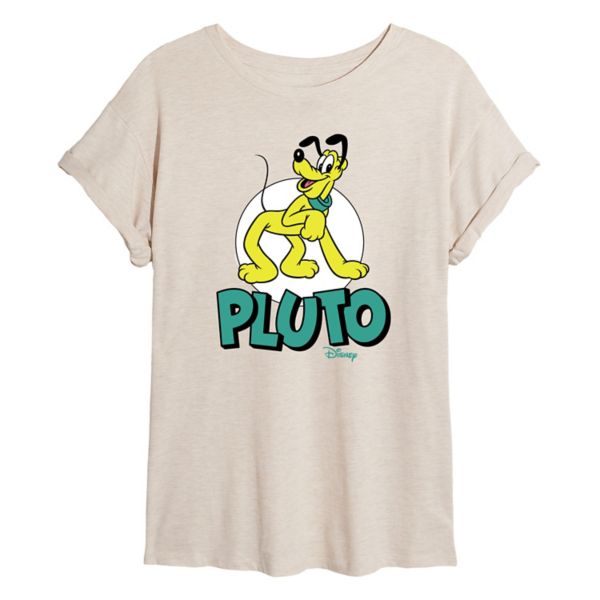 

Футболка свободного кроя в стиле ретро от команды Pluto Juniors Disney, бежевый