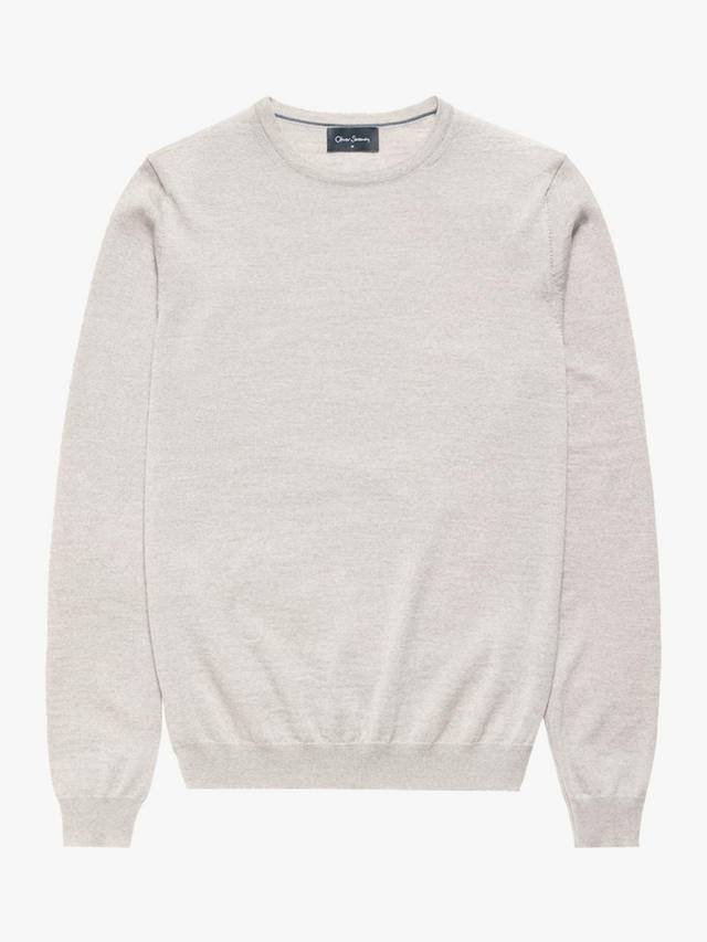 

Camber свитер из мериносовой шерсти с круглым вырезом Oliver Sweeney, Pebble