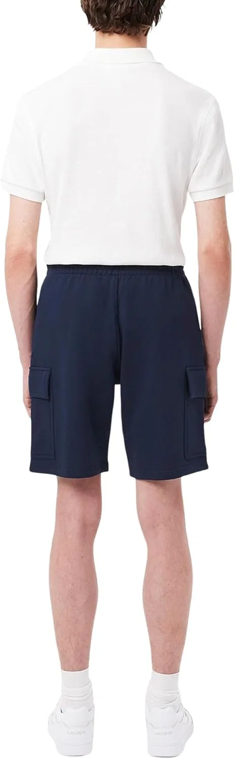 Мужские хлопковые флисовые шорты-карго Lacoste — фото 3