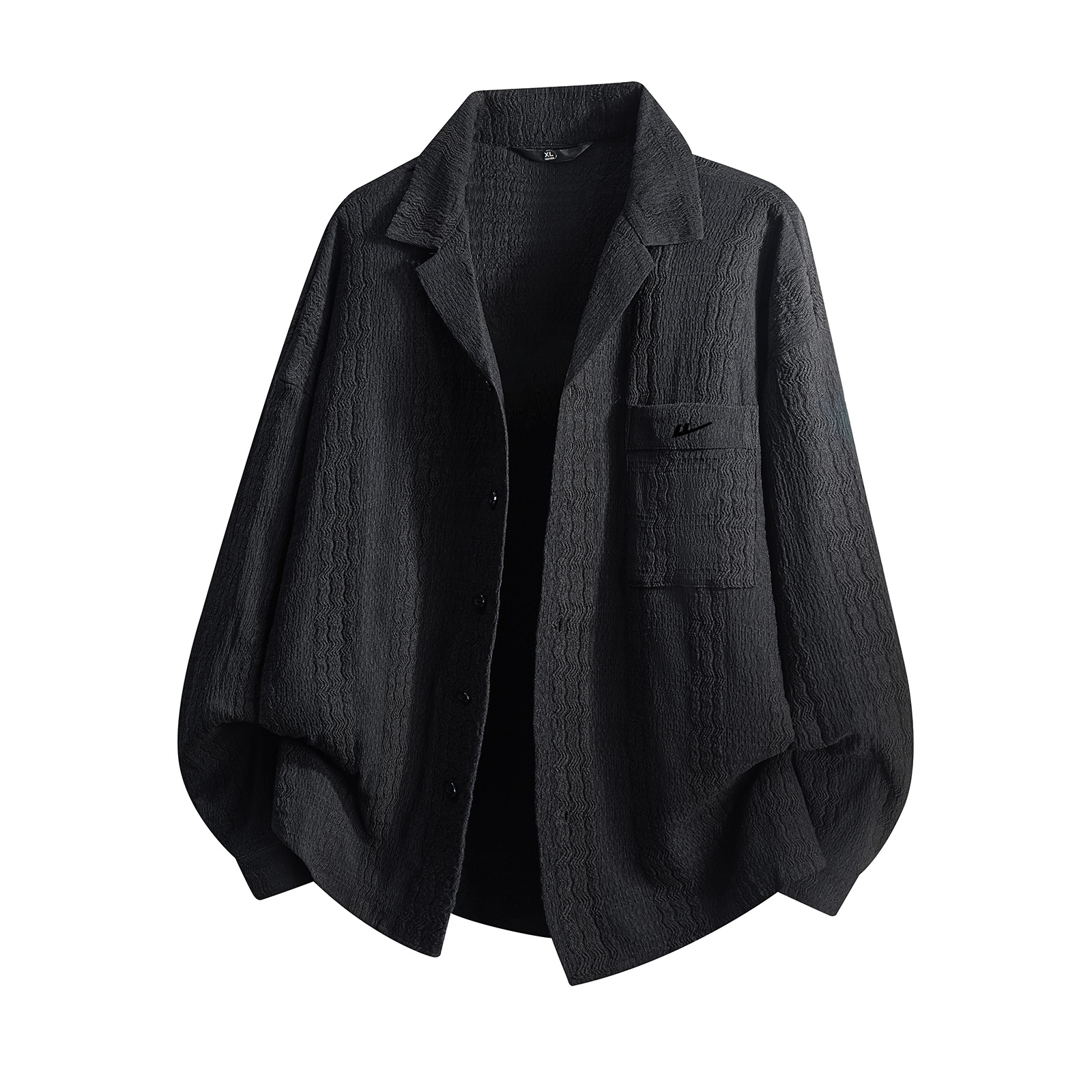 

Рубашка женская Lapel Moderate WARRIOR, черный[free diy brand merch]