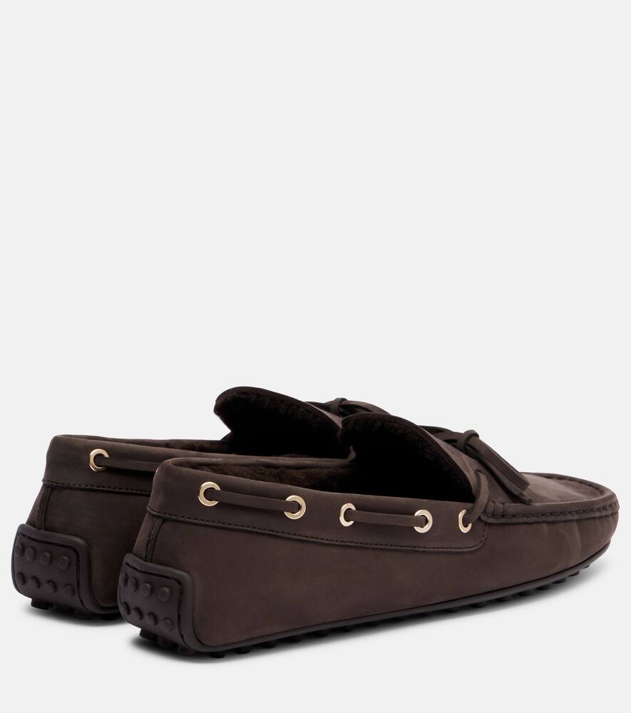 Гоммино замшевые топсайдеры с подкладкой из овчины Tod's, Altraversione — фото 2