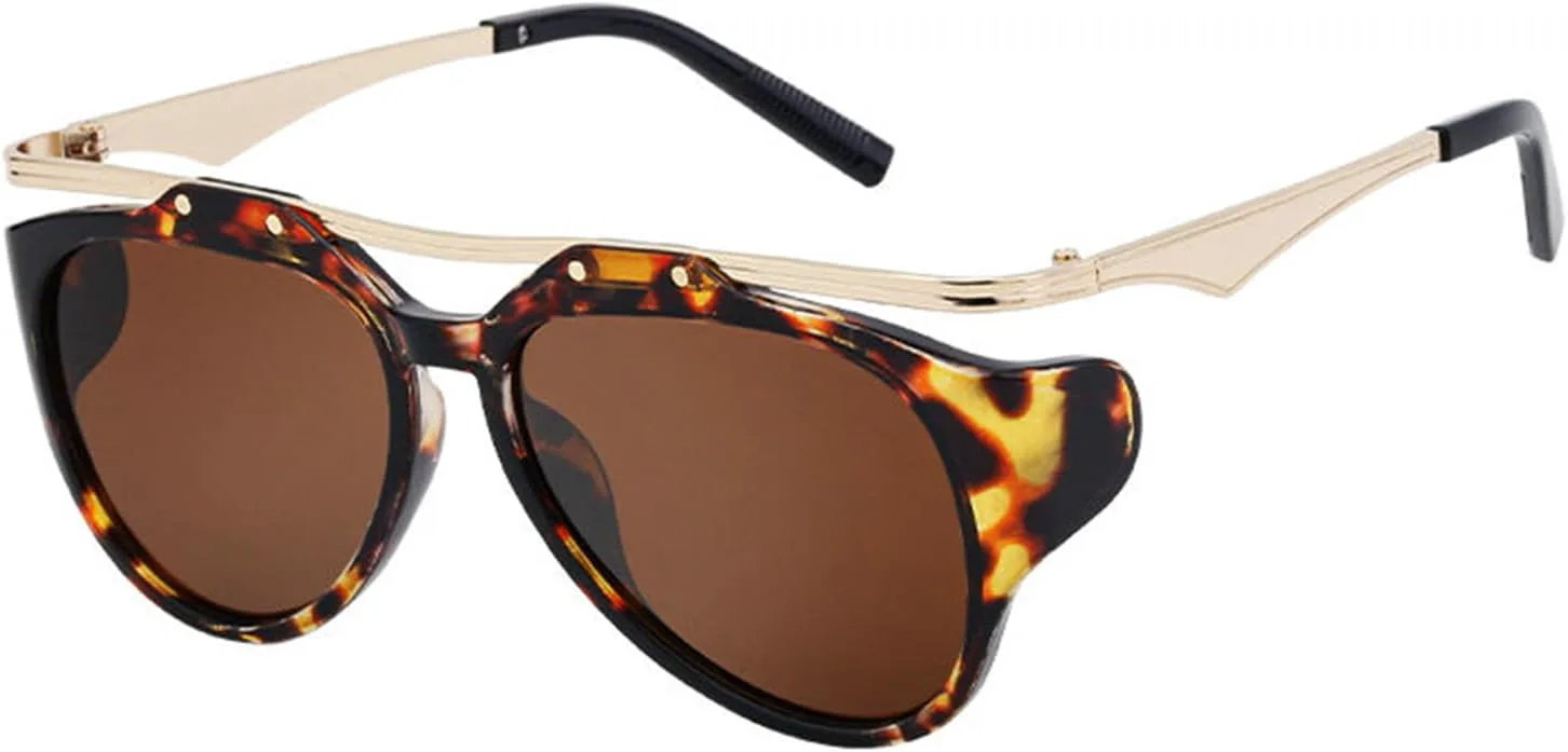 

Хелена Модные большие круглые женские солнцезащитные очки в стиле Y2k, винтажные леопардовые градиентные очки, солнцезащитные очки UV400 для мужчин helena, C3