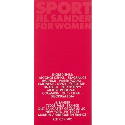 

Туалетная вода-спрей Sport Women Femme Woman 30 мл, Jil Sander