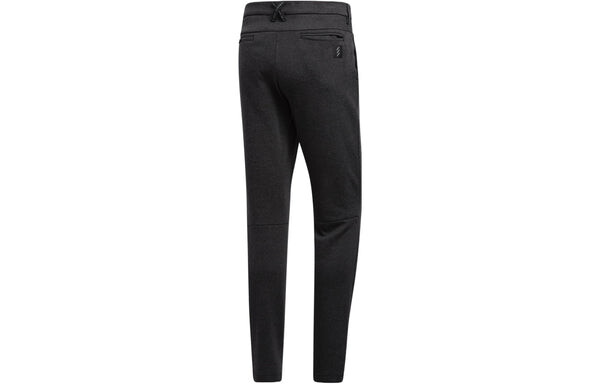 Спортивные штаны adidas Solid Color Button Slim Fit Sports Pants Men's Black, черный — фото 2