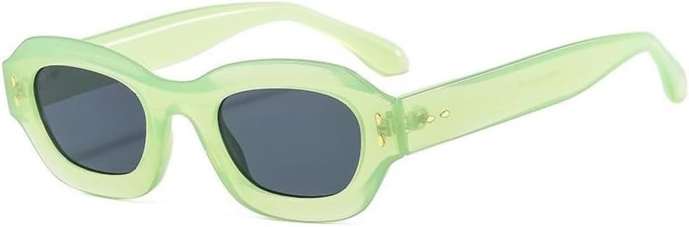 

Солнцезащитные очки LVTFCO Retro Small Polygon Square для женщин, модные очки-гелевые очки, защита от УФ-излучения UV400, трендовые солнцезащитные очки для мужчин, Green