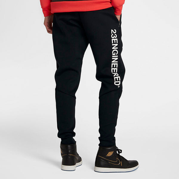 Спортивные штаны Air Jordan 23 Flight Space Cotton Athleisure Casual Sports Long Pants Black, черный — фото 3