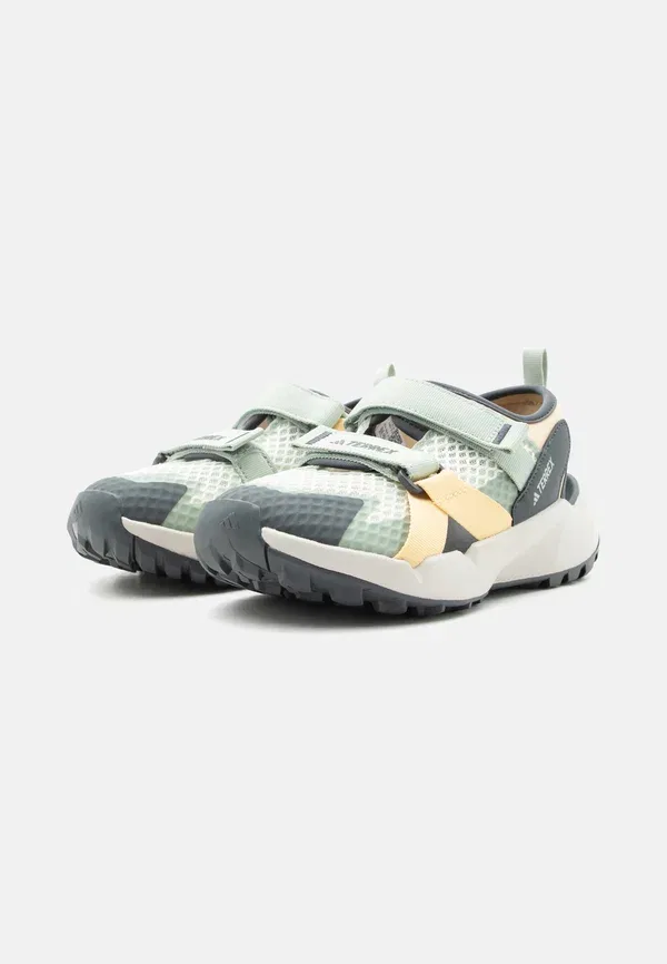 Сандалии прогулочные Hydroterra Adidas Terrex, слоновая кость/алюминий/серебристо-зеленый — фото 2