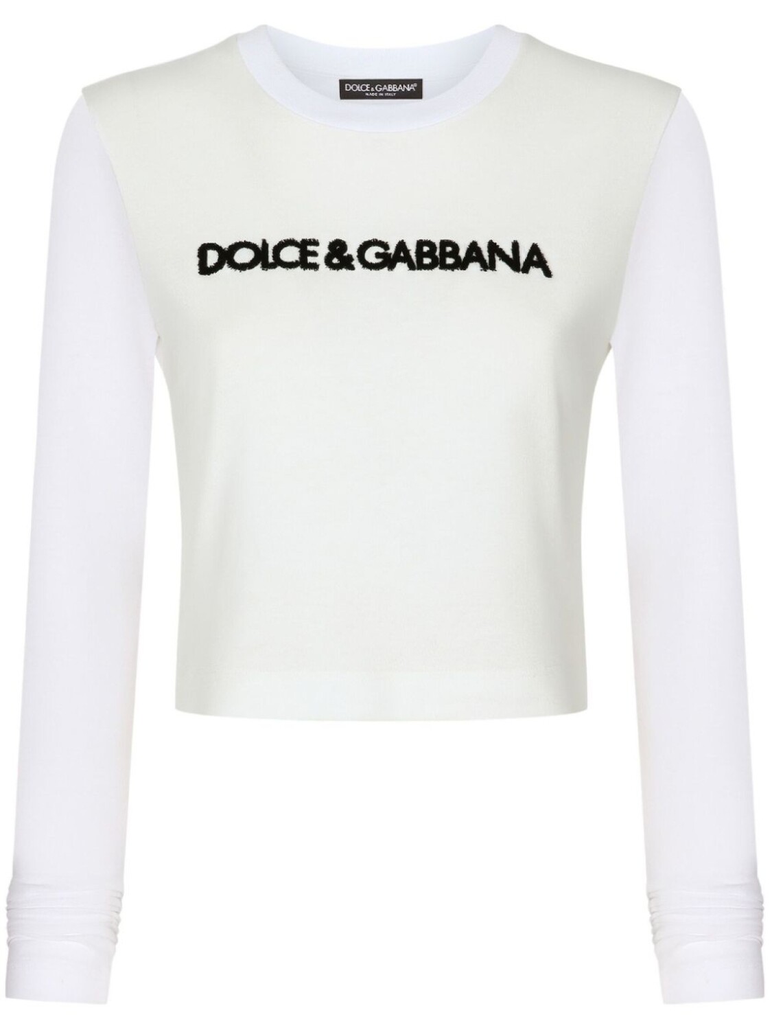 

Dolce & Gabbana logo-lettering long-sleeve T-shirt, белый